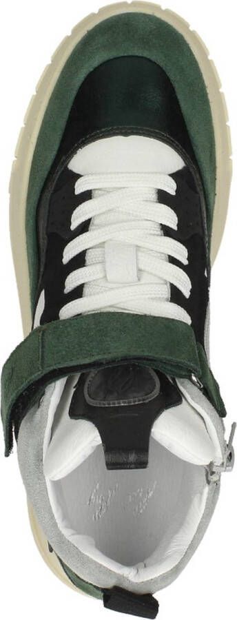 Red-Rag 71538 Hoge sneakers Leren Sneaker Dames Groen