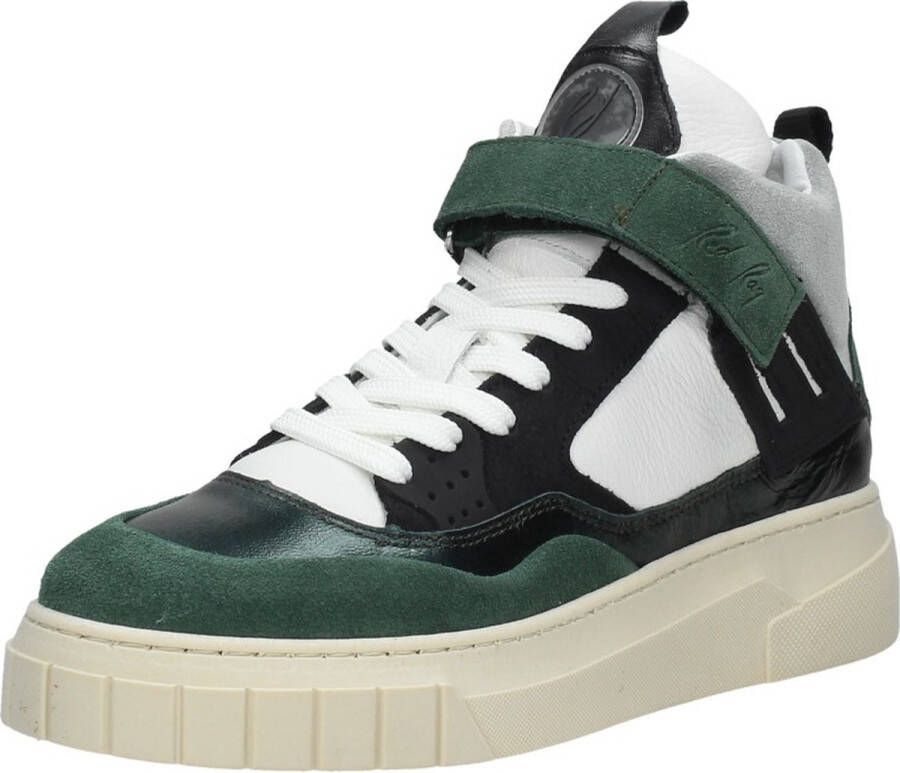 Red-Rag 71538 Hoge sneakers Leren Sneaker Dames Groen