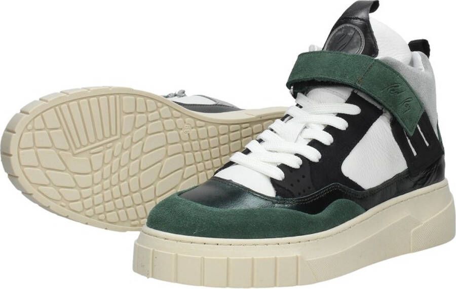 Red-Rag 71538 Hoge sneakers Leren Sneaker Dames Groen