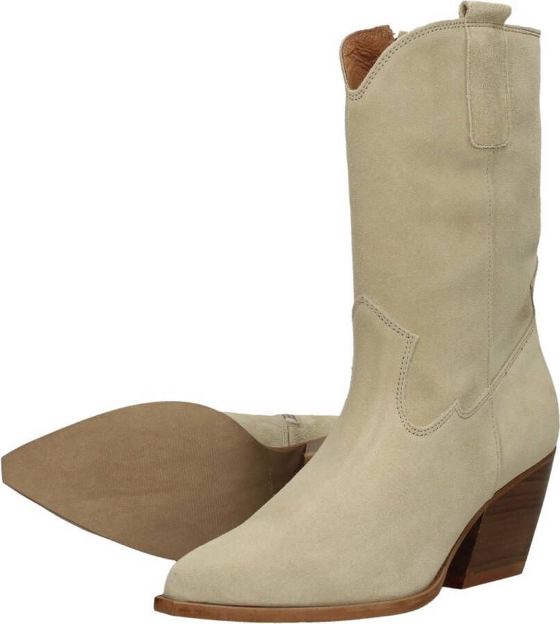 Bruin Tinten 75012 Cowboylaarzen Western Laarzen Dames Beige - Foto 8