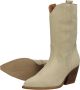 Bruin Tinten 75012 Cowboylaarzen Western Laarzen Dames Beige - Thumbnail 8