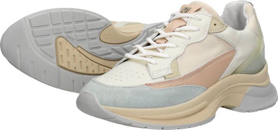 Red-Rag 76638 Sneakers Leren Sneaker Dames Beige