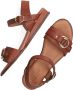 Red Rag Chique Leren Sandalen met Gouden Details Brown Dames - Thumbnail 9