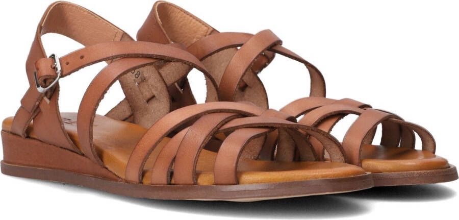 Red-Rag 79542 Tiny Wedge Sandalen Dames Cognac