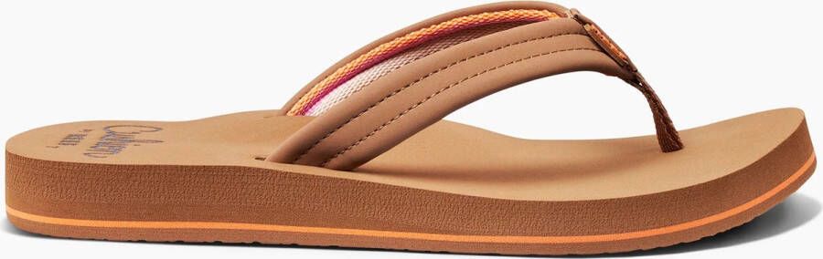 Reef Cushion Breezetan Smoothie Dames Slippers Cognac