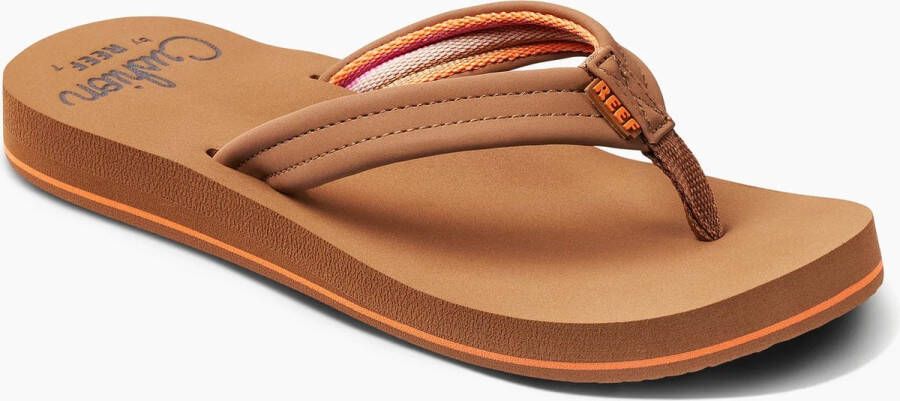 Reef Cushion Breezetan Smoothie Dames Slippers Cognac