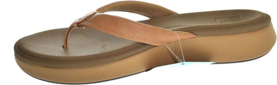 Reef Cushion Cloudnatural Dames Slippers Cognac - Foto 11