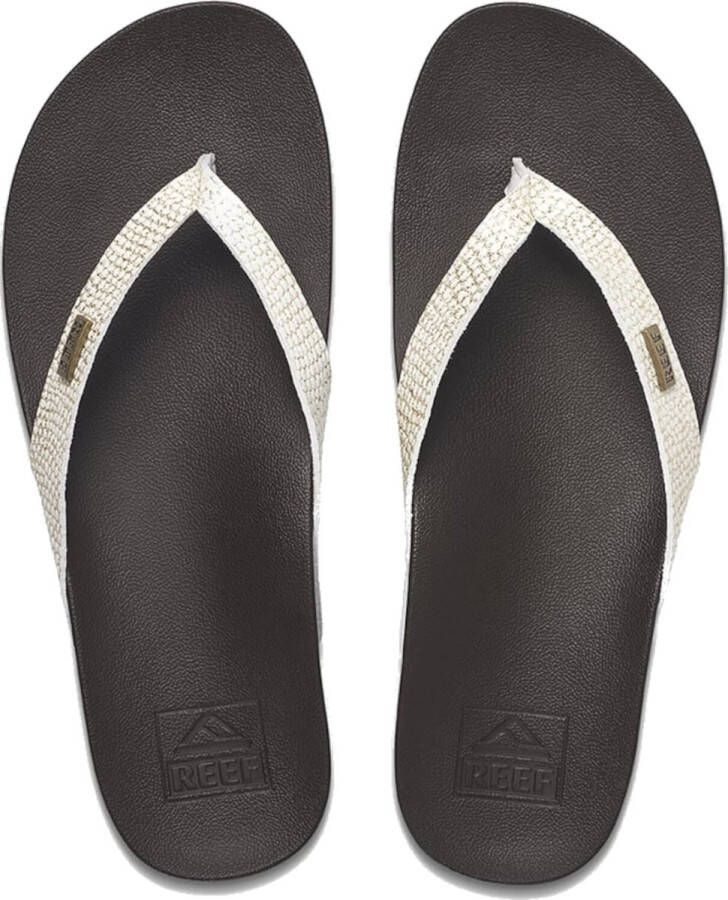 Reef Cushion Court Teenslippers Dames Wit