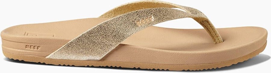 Reef Cushion Courttan Champagne Dames Slippers Bruin Goud - Foto 6