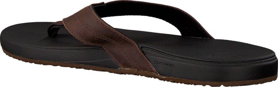 Reef Cushion Phantom Leather Heren Slippers Black Brown