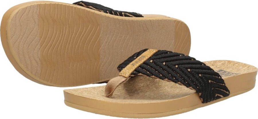 Reef Cushion Strand Dames Slippers Zwart Bruin