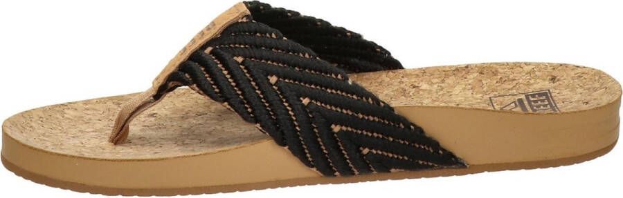 Reef Cushion Strand Dames Slippers Zwart Bruin