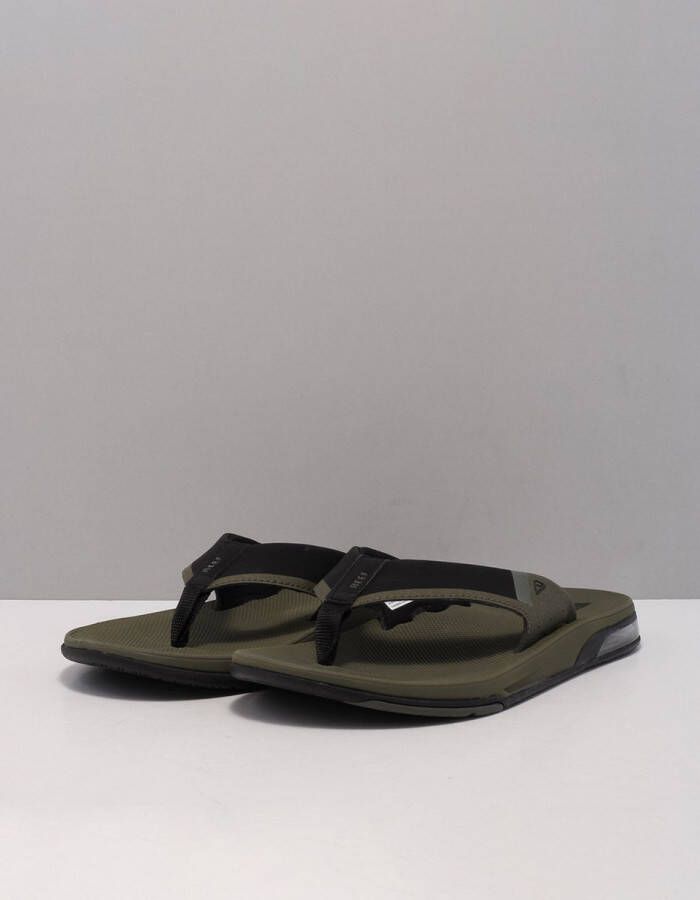 Reef Fanning Low Black Heren Slippers Zwart