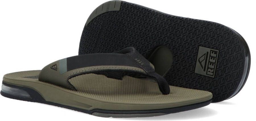 Reef Fanning Low Olive Heren Slippers Olijfgroen