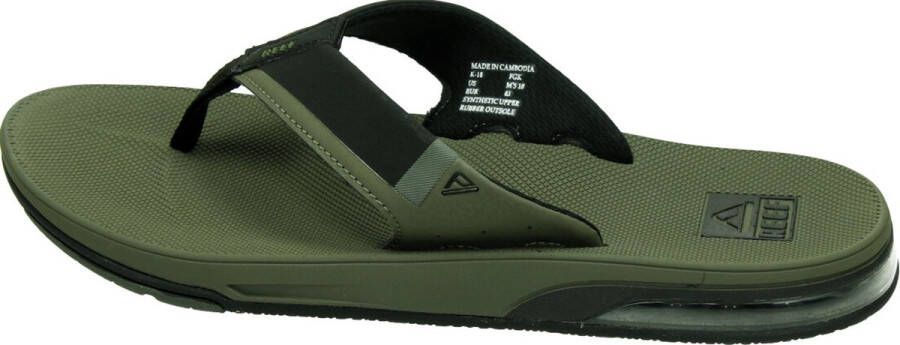 Reef Fanning Low Olive Heren Slippers Olijfgroen