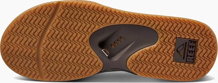 Reef Fanningbrown Gum Heren Slippers Zwart Bruin