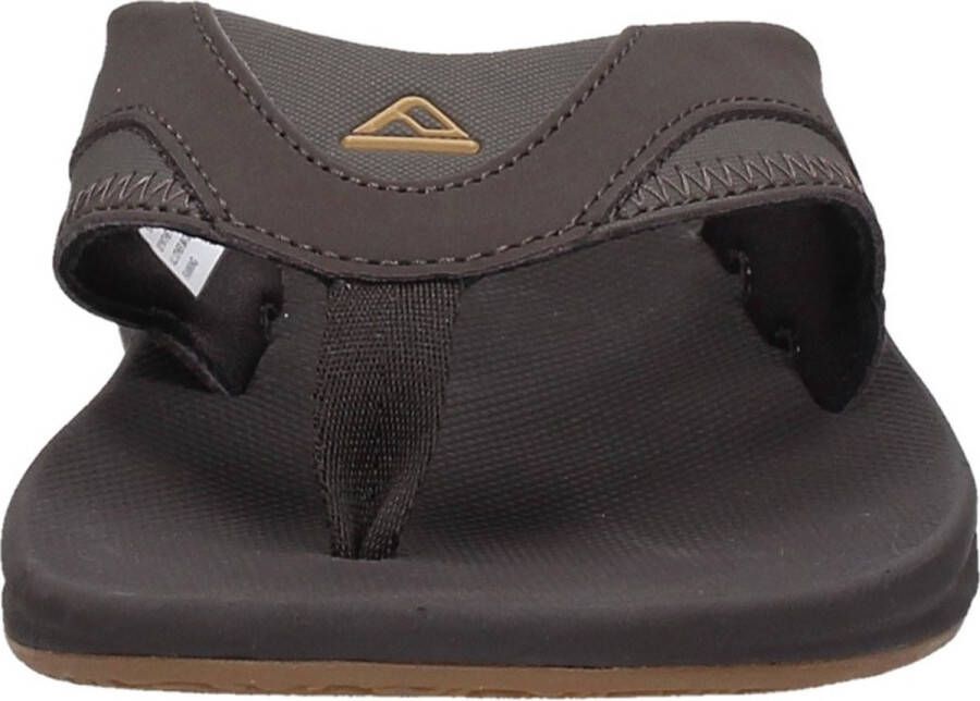 Reef Fanningbrown Gum Heren Slippers Zwart Bruin