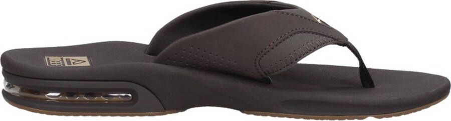 Reef Fanningbrown Gum Heren Slippers Zwart Bruin