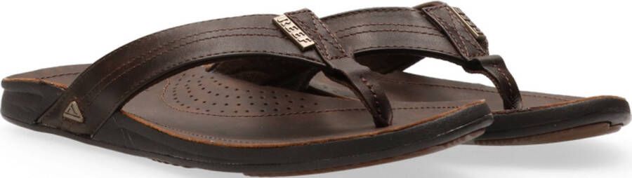 Reef J-Bay Iiidark Brown Dark Brown Heren Slippers Donkerbruin