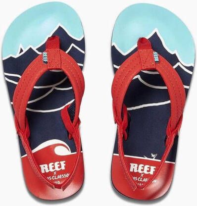 Reef Jonas Claesson Lil Ahi Mountain Wave Jongens Slippers Blauw