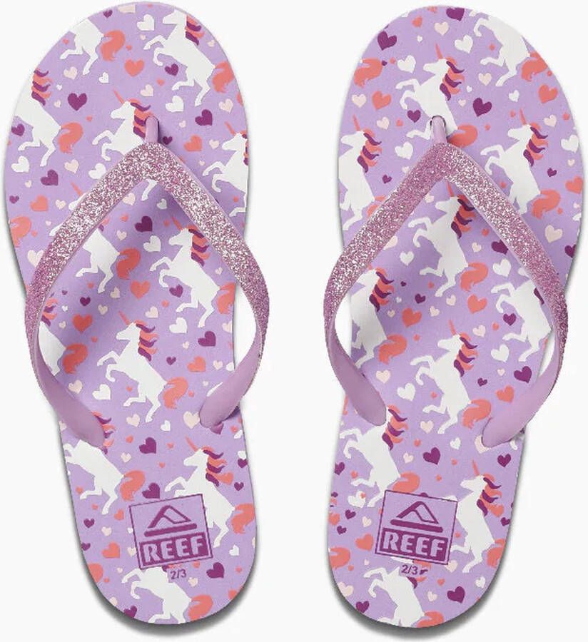 Reef Kids Stargazer Prints Meisjes Slippers Paars Roze