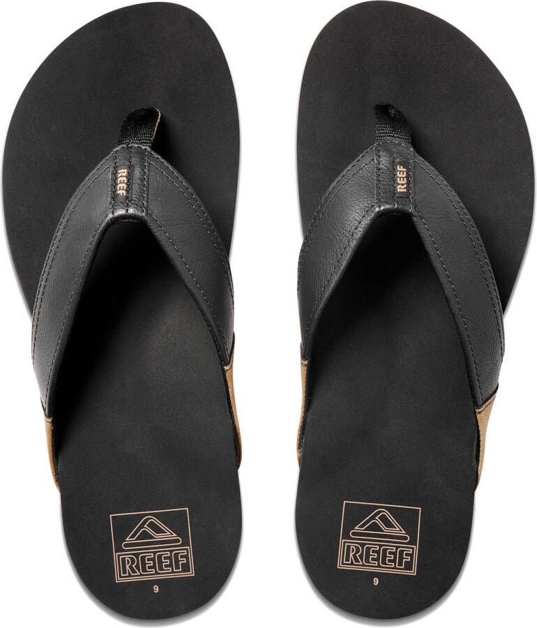 Reef Newportblack Heren Slippers Zwart