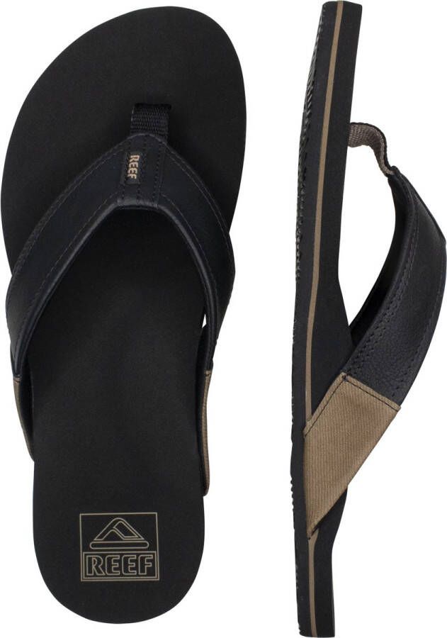 Reef Newportblack Heren Slippers Zwart