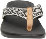 Reef Ortho Wovenblack White Dames Slippers Zwart Wit - Thumbnail 12