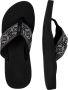 Reef Spring Woven Black White Dames Slippers Zwart Wit - Thumbnail 5