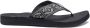 Reef Spring Woven Black White Dames Slippers Zwart Wit - Thumbnail 7