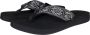 Reef Spring Woven Black White Dames Slippers Zwart Wit - Thumbnail 9