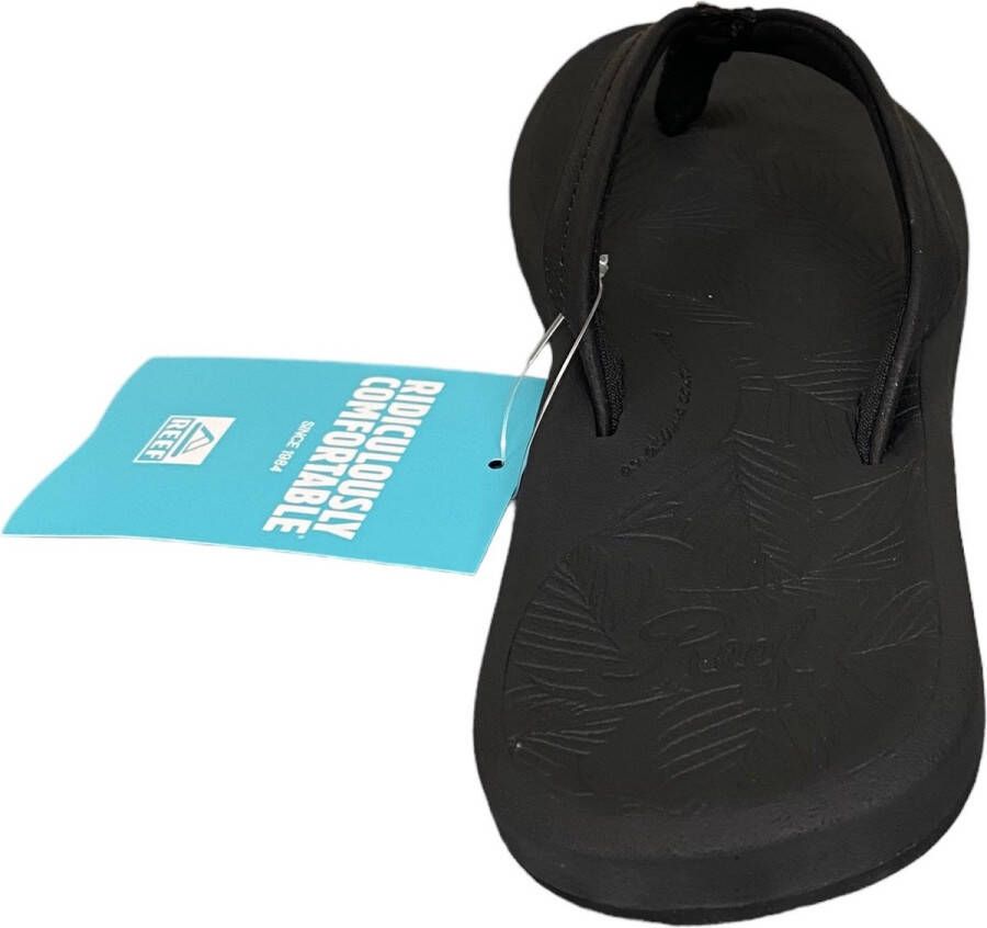 Reef Tides Black-badslipper-slipper voetbed- slipper