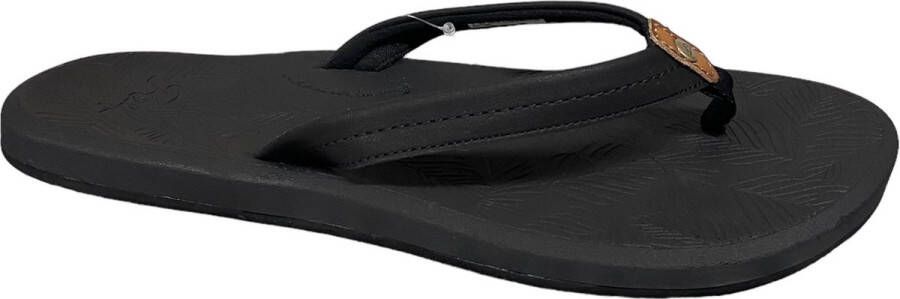 Reef Tides Black-badslipper-slipper voetbed- slipper