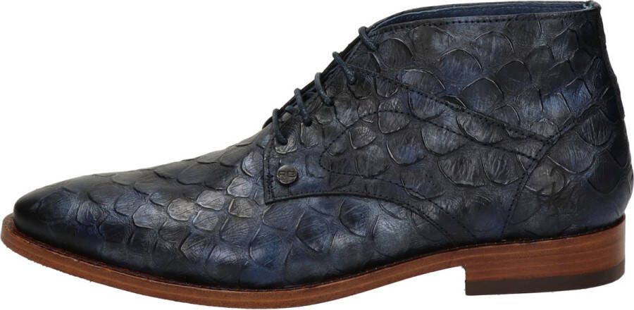 Rehab Barry Scales Blauw Heren Veterboots Blauw Kleur Blauw