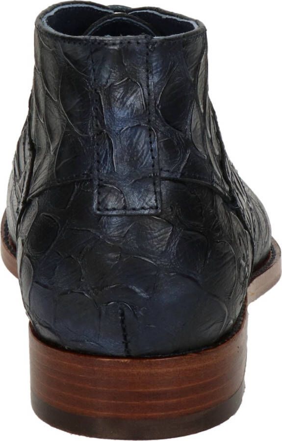 Rehab Barry Scales Blauw Heren Veterboots Blauw Kleur Blauw