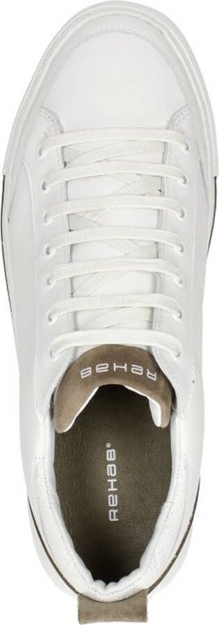 Rehab Crash Sneakers Leren Sneaker Heren Wit