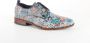 Rehab Fred Lizard Leaf Nette schoenen Veterschoenen Heren Blauw - Thumbnail 10