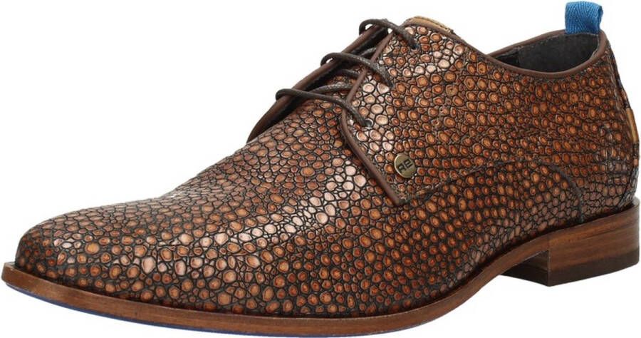 Rehab Greg Gravel heren nette schoenen Cognac