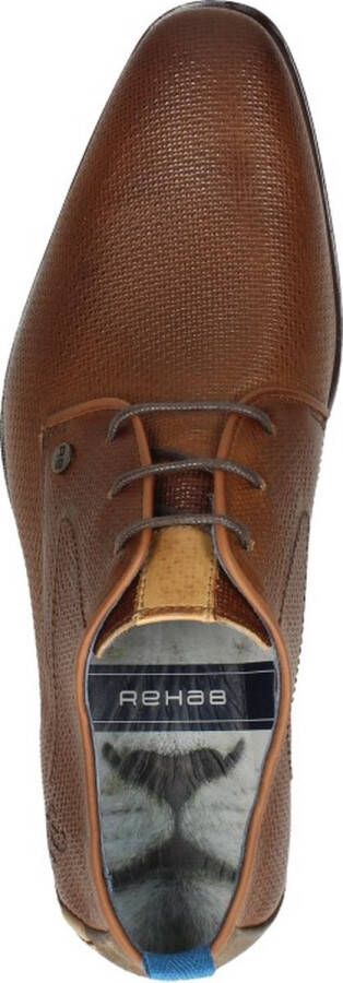 Rehab Greg Wall nette heren schoenen Cognac