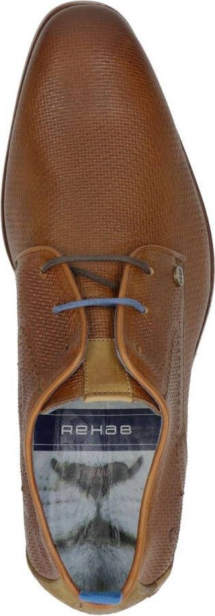 Rehab Greg Wall nette heren schoenen Cognac