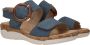 Remonte Comfortabel Sandalen Plat licht blauw - Thumbnail 11