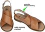 Remonte -Dames cognac caramel sandalen - Thumbnail 3