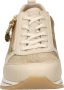 Remonte Beige Metallic Glitter Sneaker met Rits Beige Dames - Thumbnail 7