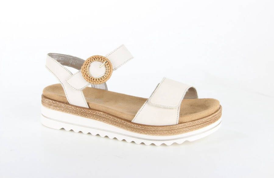 Remonte -Dames off-white-crÈme-ivoorkleur sandalen