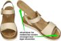 Remonte -Dames off-white-crÈme-ivoorkleur sandalen - Thumbnail 63