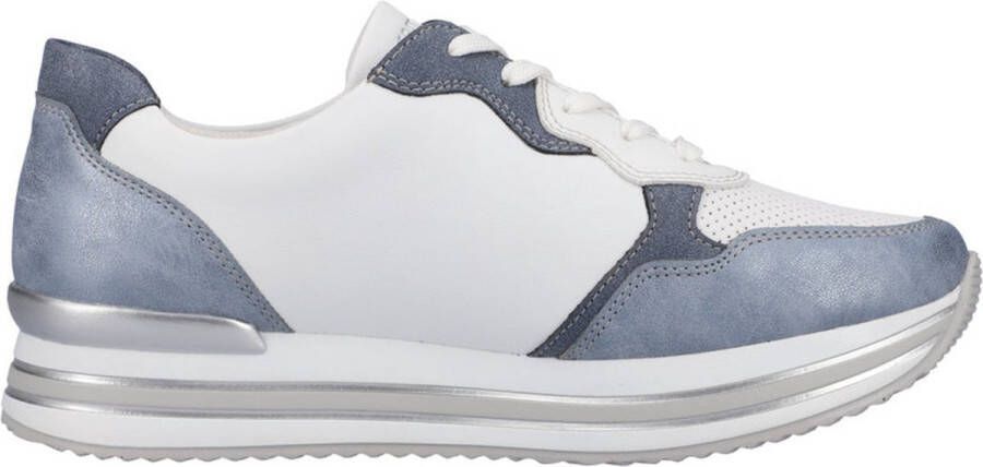 Remonte Dames Sneaker D1320-80 Blauw Wit Zilver