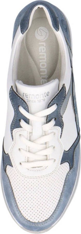 Remonte Dames Sneaker D1320-80 Blauw Wit Zilver