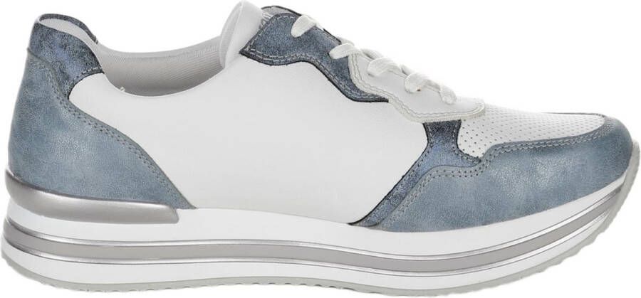 Remonte Dames Sneaker D1320-80 Blauw Wit Zilver