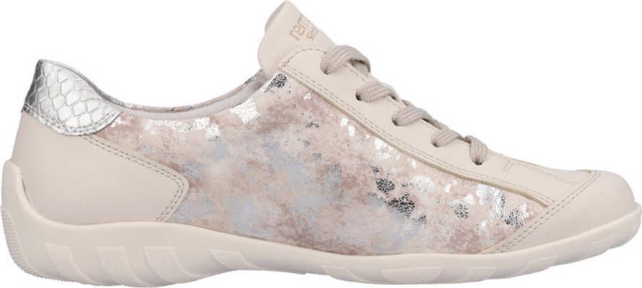 Remonte Dames Sneaker R3407-60 Lichtbeige Combi