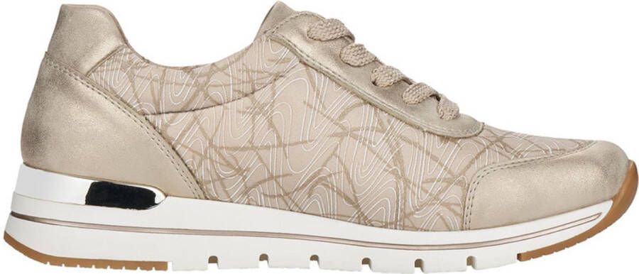 Remonte Dames Sneaker R6700-60 Beige Print